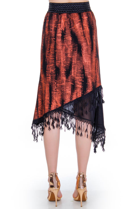 Fusta pictata jerse  Liza Panait Liza Panait Online Boutique